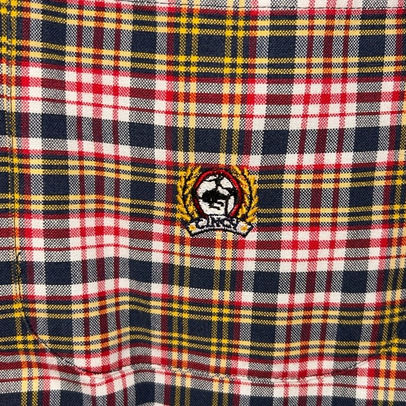 Cinch Other - Cinch‎ Men’s Western Button-Down Shirt – Large Black Red Plaid Long Sleeve Rodeo